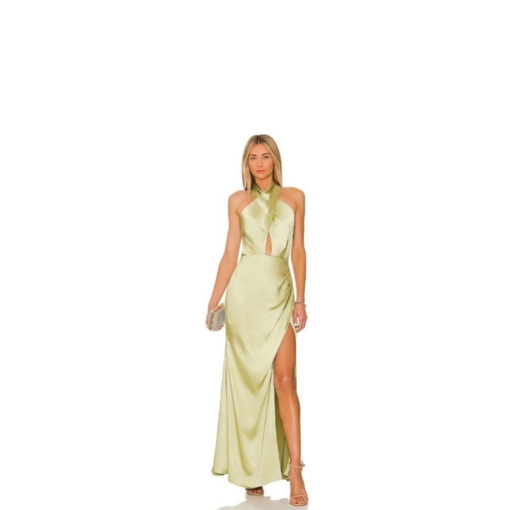 Elliat x Revolve Begonia Maxi Dress in Avocado